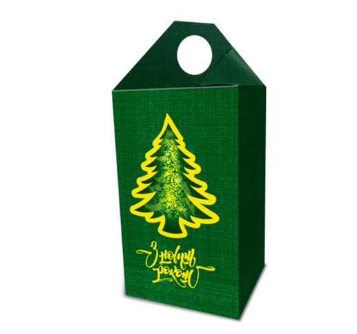 Новогодняя упаковка "Зеленая елка" 250 г 02-З фото