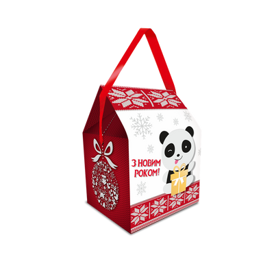 Новогодняя упаковка "Маленькая панда" 375 г 5 фото