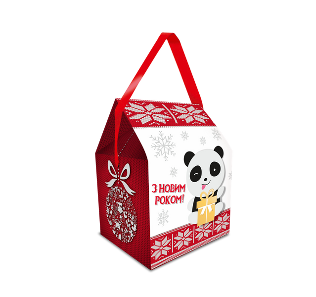 Новогодняя упаковка "Маленькая панда" 375 г 5 фото
